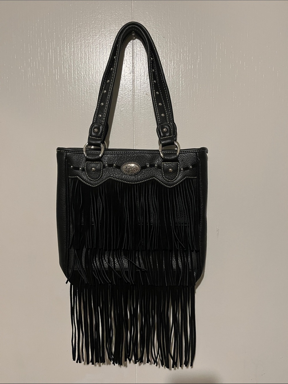 Montana West Black Vegan Leather Bag